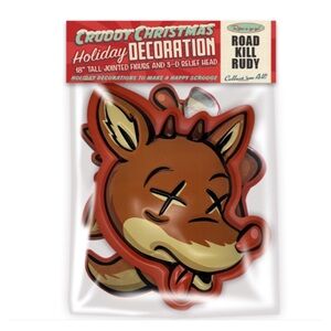 Retro A Go Go! Cruddy Christmas Holiday Decoration! ROAD KILL RUDY! Brand new!